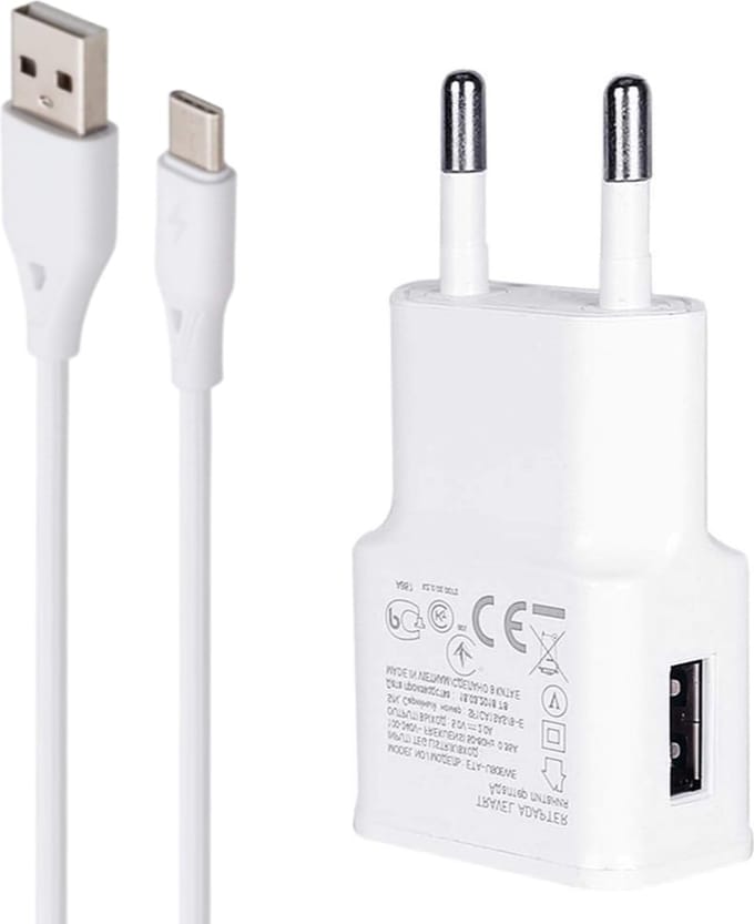 15W Adaptive Fast Charger + USB C Kabel - Oplader - Snellader