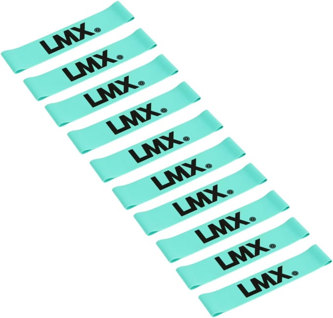 Lifemaxx LMX Mini Weerstandsband - Sterk - Blauw - 10 stuks