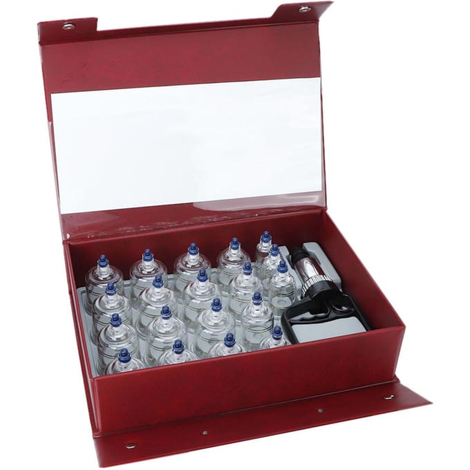 Zuignappen Pot Vacuüm Cupping Set Massager Therapie Cupping Tools voor Massage gray