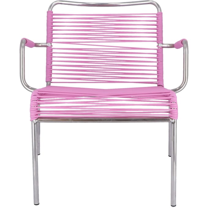 Jan Kurtz Mya Spaghetti loungestoel - roze