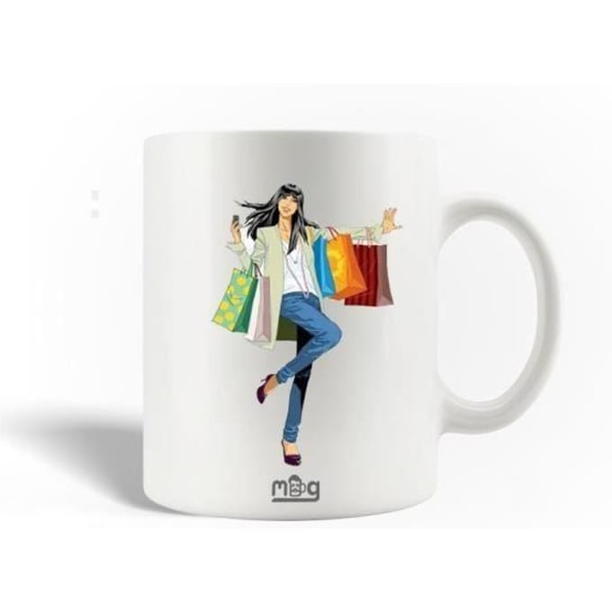Mug en Céramique Shopping Fille Back Off