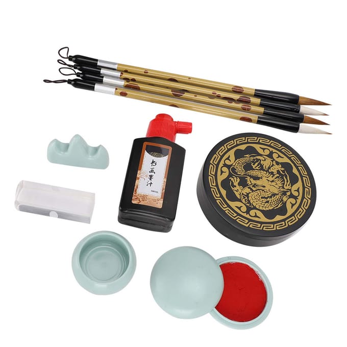 Penseel Kalligrafie Set Penselen Herhaald Gebruik Student Beginner Oefening Praktische Versie beige