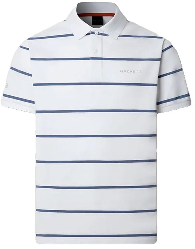 Hackett Hm5600117 Korte Mouw Poloshirt Wit S Man