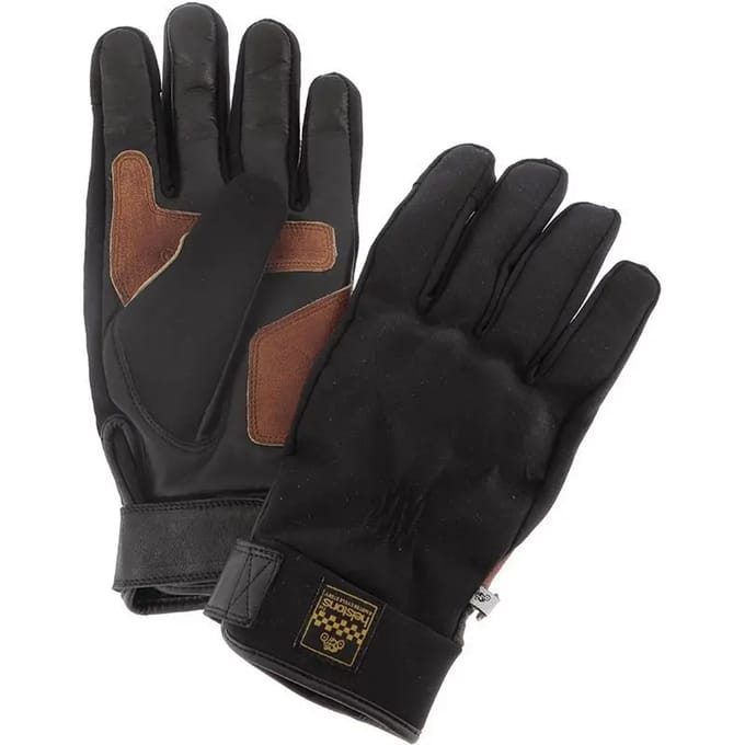 Stretch leren winter motorhandschoenen Helstons Justin