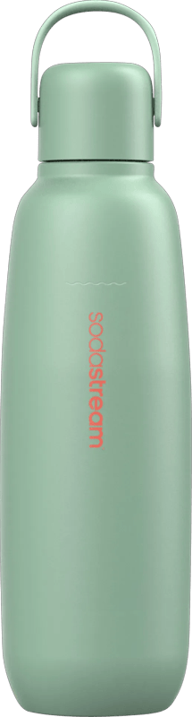 0.9L Sodastream fizz & go™ roestvrijstalen bruiswaterfles (mint)