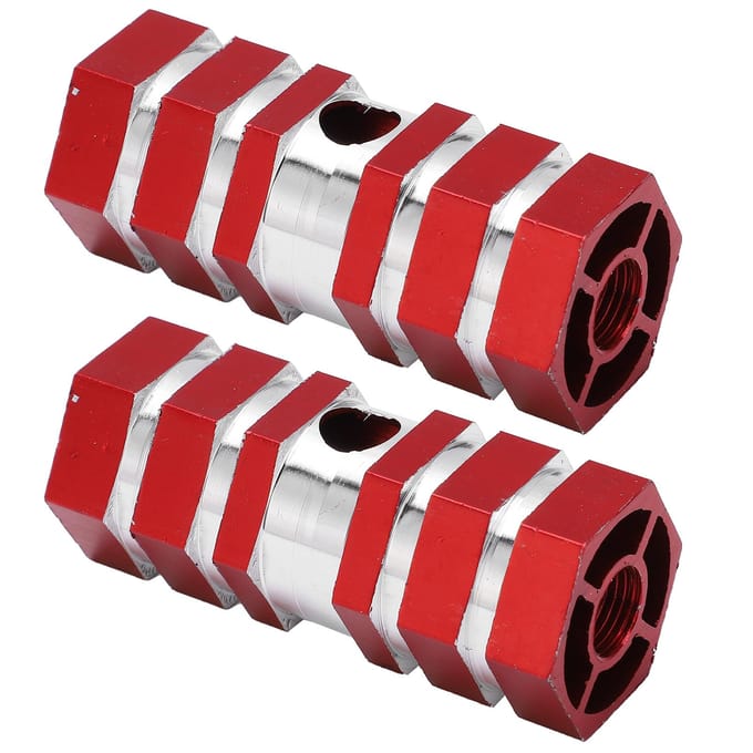 2 stuks Fietspegs Duurzaam Stevig Draagbaar Antislip Ontwerp Fietsaccessoires voor MountainbikenRood red