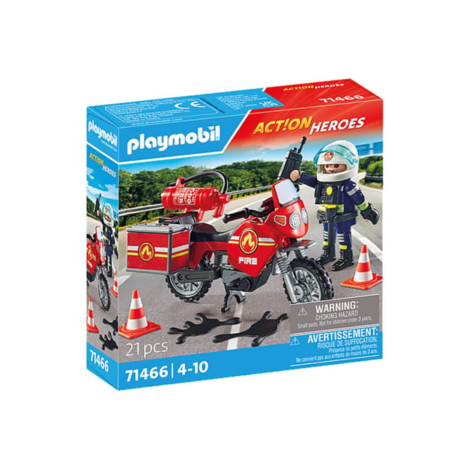 PLAYMOBIL Action Heroes Brandweer op de plaats van het ongeval - 71466
