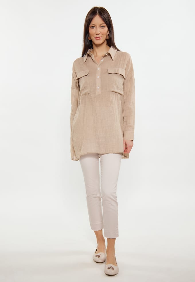 usha Blouse Dames beige