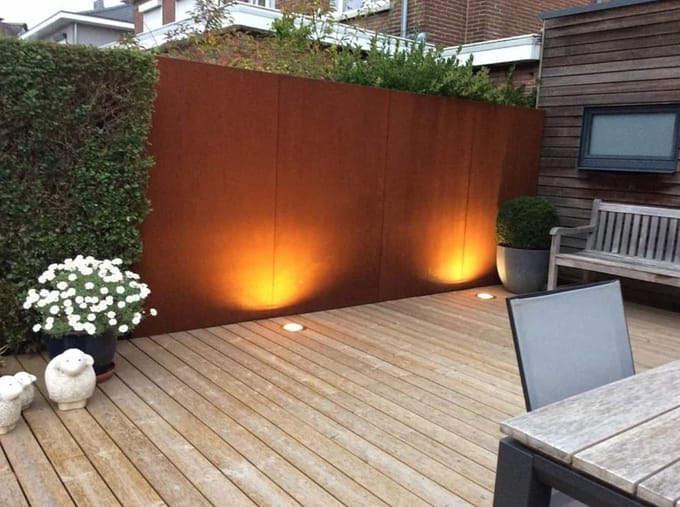Gerofence Cortenstaal Corten Bubbles Schuttingen 100 x 0,5 x 180 cm...