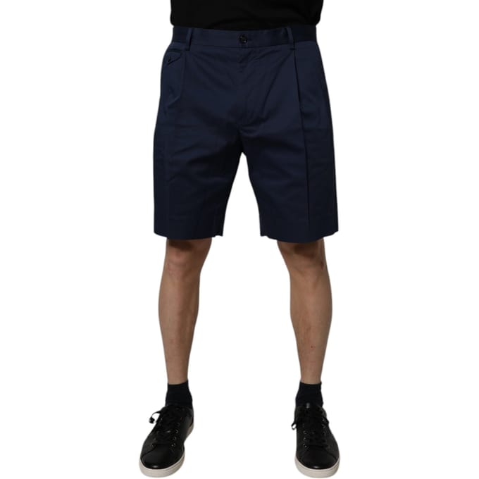 Geplooide Katoenen Shorts
