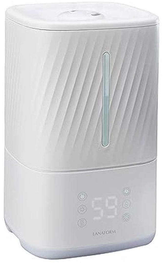 Luchtbevochtiger met Hygrometer en Aroma Diffuser - Warme en Koude Stoom - 4.5 L voor 25 M2