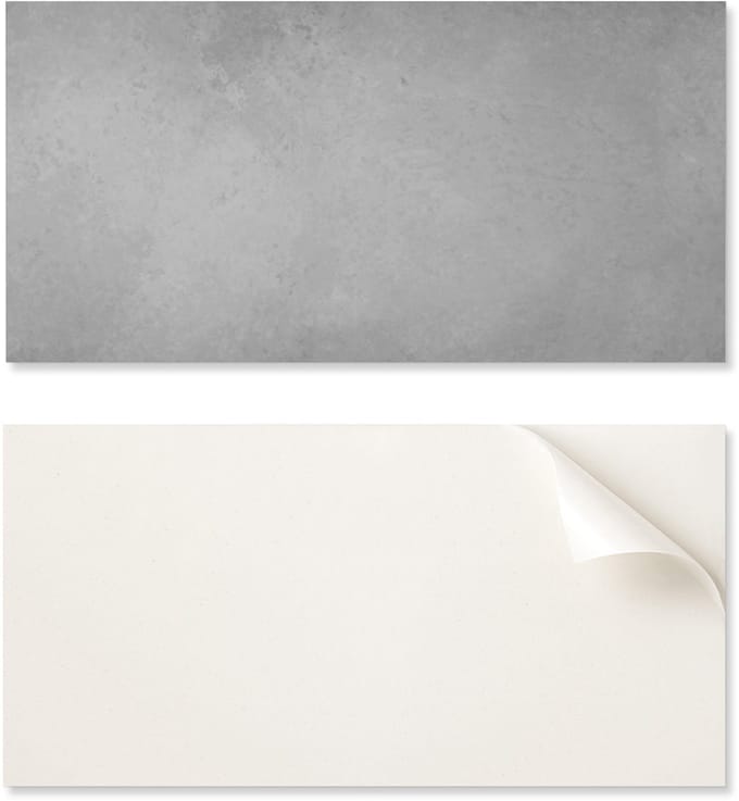 Zelfklevend vinylpaneel met print, 120x60 cm, ruwe betontextuur.