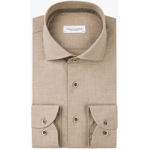 Profuomo Overhemd Beige  39