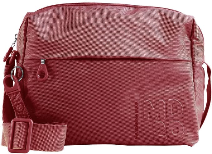MANDARINA DUCK schoudertas MD20 Medium Zip Crossover Cranberry (rood)paars