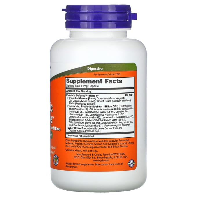 NOW Foods, Probiotic Defense, 90 Plantaardige Capsules