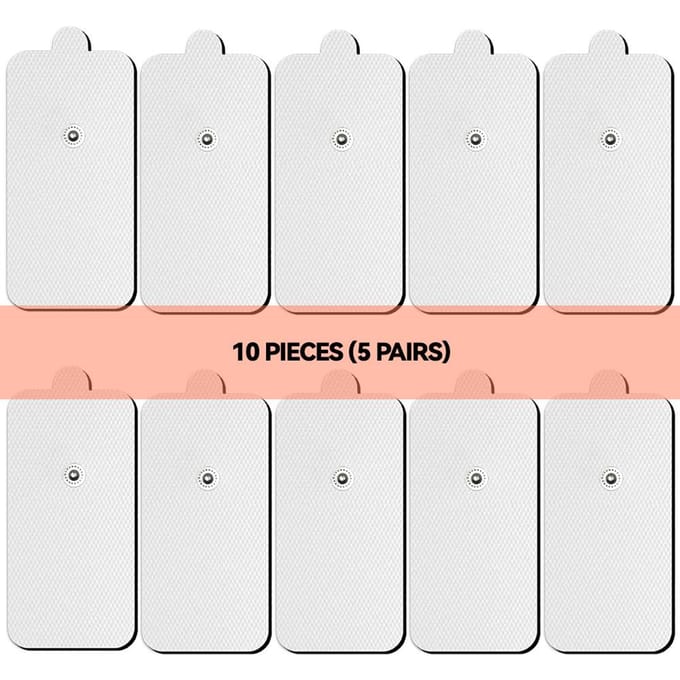 Patch d'Électrostimulation EMS Électrode Coussinets Stimulateur Musculaire Pour Acupuncture Physiothérapie Machine TENS Gel Conducteur Réutilisable beige