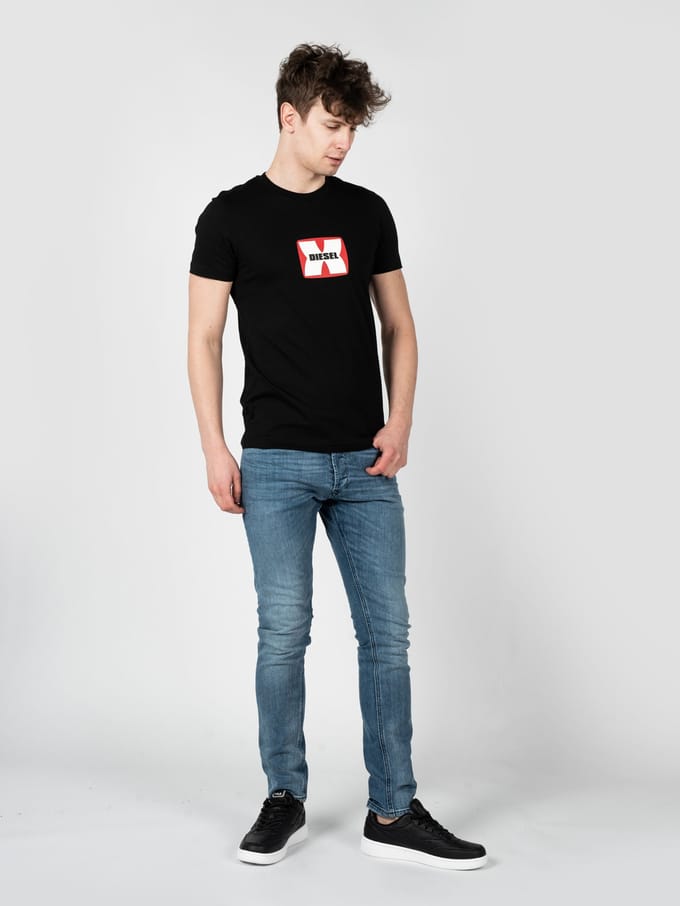 Diesel T-Shirt T-Diegor Mannen zwart