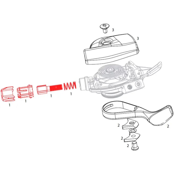 Achterderailleur kabelspanner kit Sram XX1