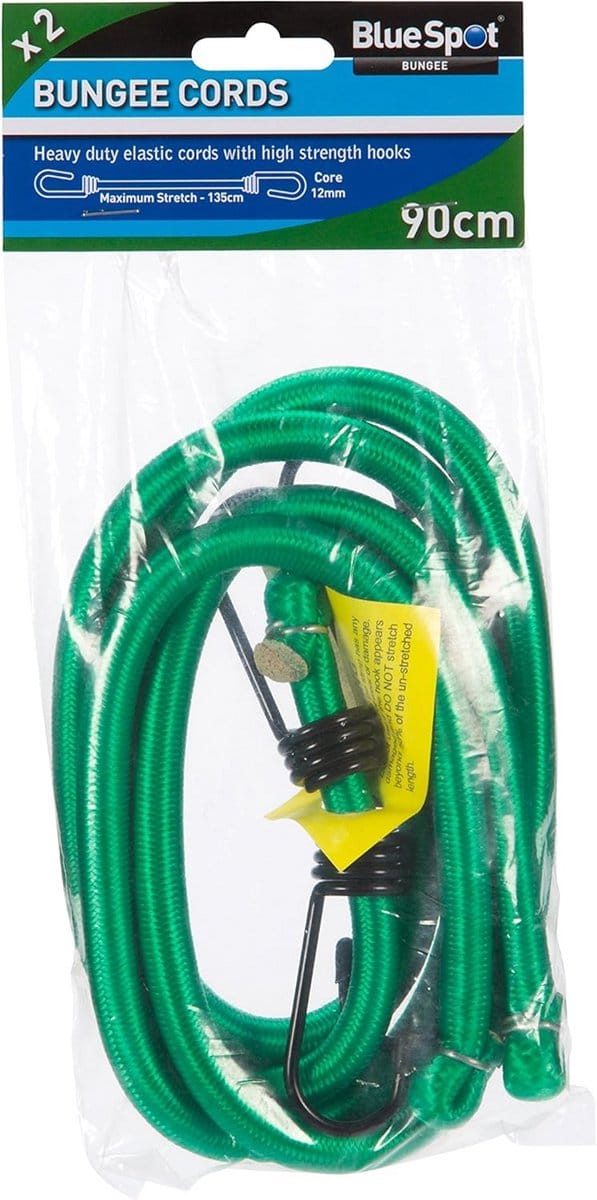 Sterk Elastisch Spanband Set (2 Stuks) - 90 cm Bungee Koorden met Haken