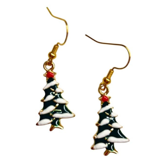 2 Love it X-mas Tree - Oorbellen - Lengte 3 cm
