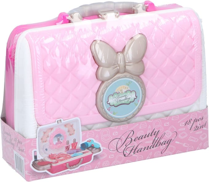 Beaty koffer speelset - speelgoed make-up koffer 18-delig voor kinderen.