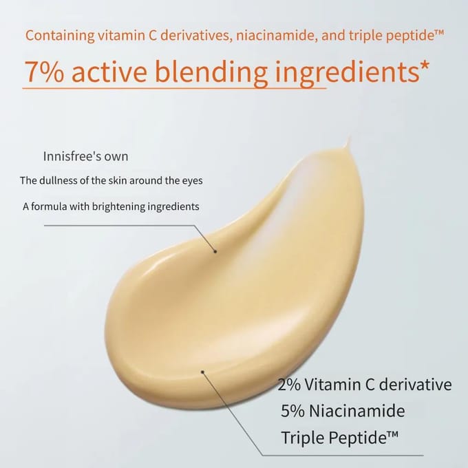 INNISFREE Vitamine C Niacinamide Verhelderend Oogserum Donkere Kringen Verzorging 10ml orange