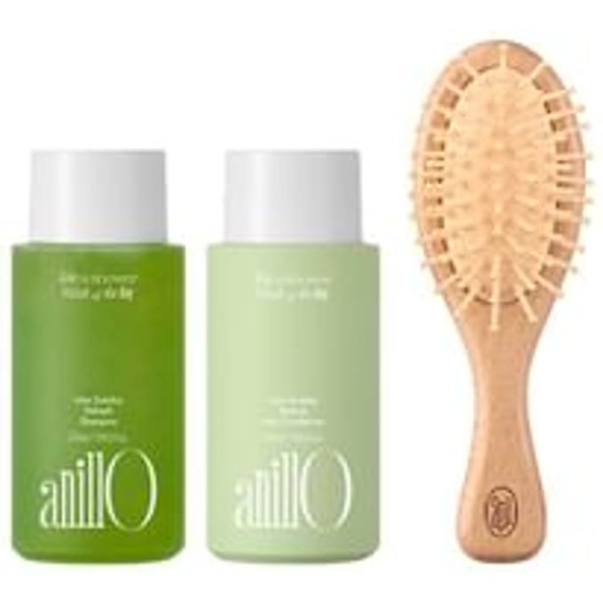 anillO - Lime Sunday Refresh Hair & Brush Mini Set 3 pcs