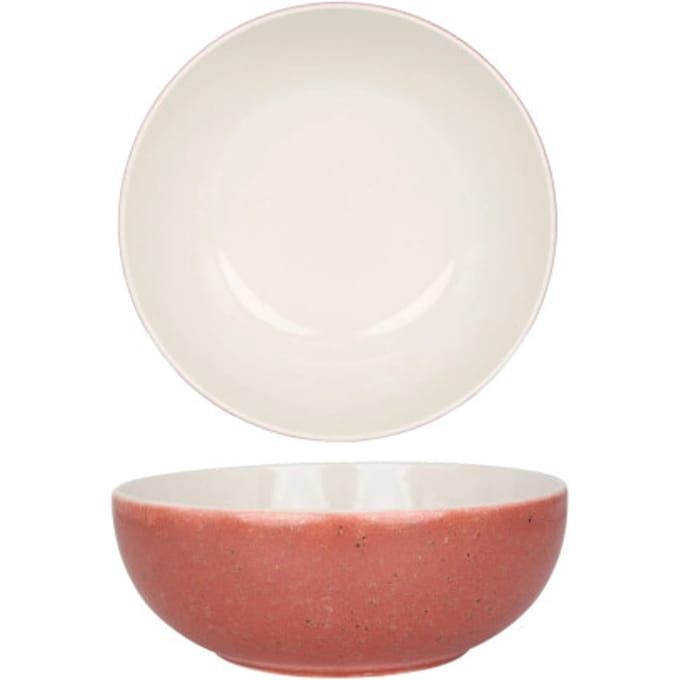 Rinart Diepbord - Rosa - Porselein - 23 cm (2000cc) - set van 6