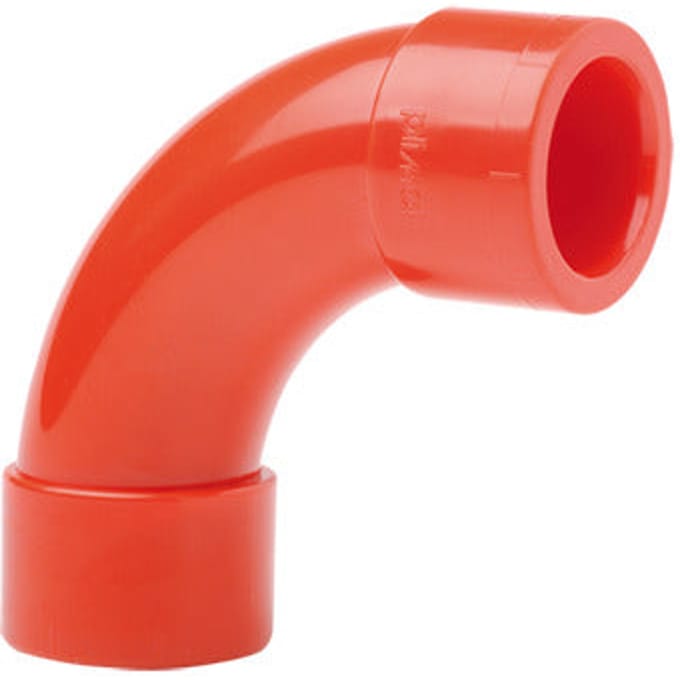 90 Graden Bocht Pijp Fitting 25mm - PIP-005 [10 Stukken]