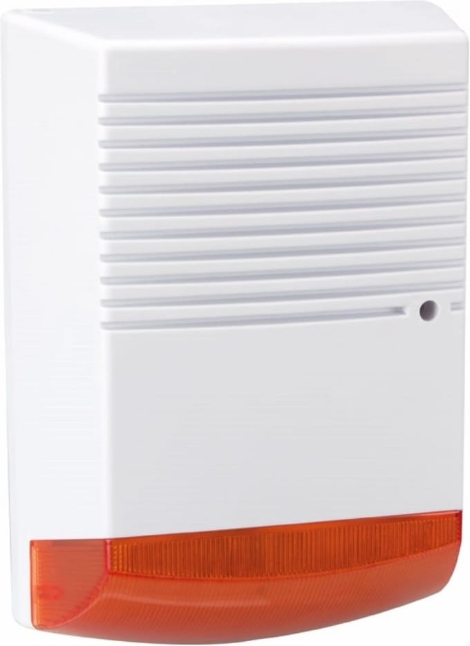Velleman Nepsirene met rode knipperende led, weerbestendig, batterijvoeding, draadloos, IP44