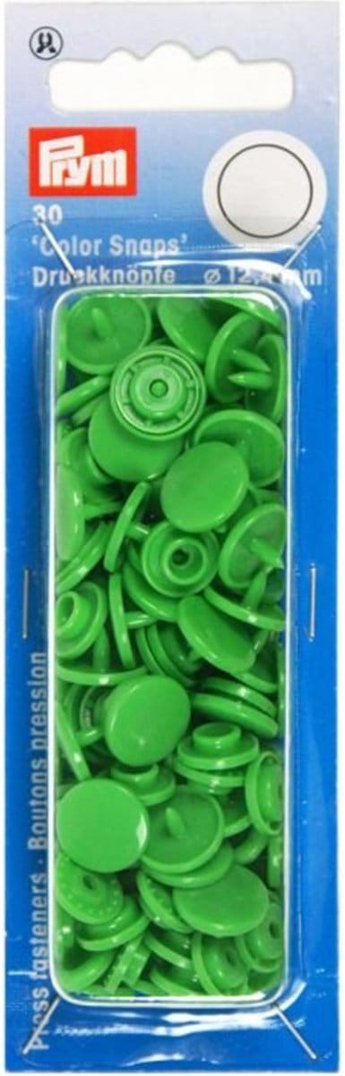 Drukknoop ColorSnaps 12,4 mm lichtgroen 30 st. - Drukknopen Color Snaps - Prym