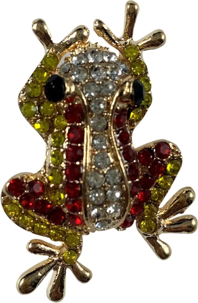 Fjesta© Oeteldonk broche metaal - Kikker liggend