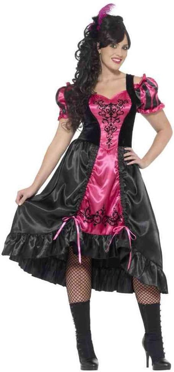 Saloon girl kostuum plus size - Maat XXL