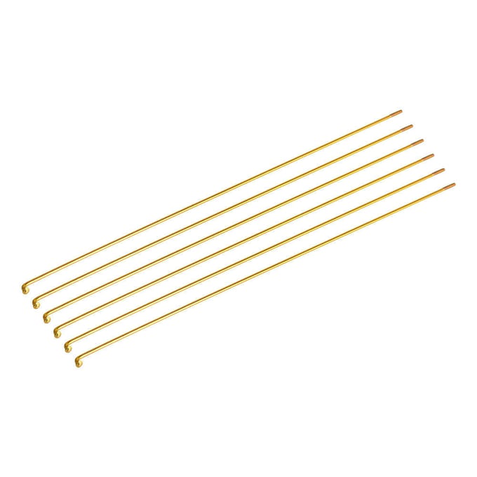 Set de 36 Pièces Rayons de Vélo de Montagne en Acier avec Écrous Dorés 259mm beige