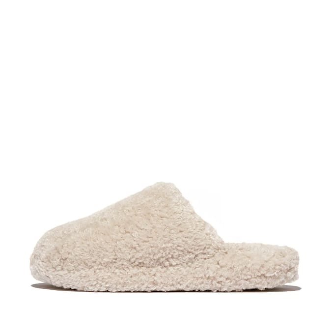 FitFlop FitFlop witte teddy pantoffels WIT - Maat 36