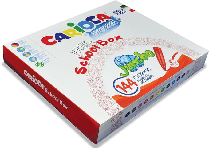 Carioca viltstiften Jumbo | doos met 144 stiften (classpack)