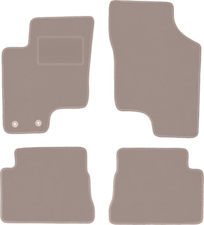 Beige velours matten voor: Hyundai Getz hatchback (2002-2010)