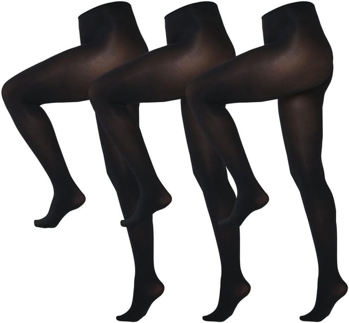 Next - Dames - Set van 3 ondoorschijnende panty's van 100 denier - Zwart