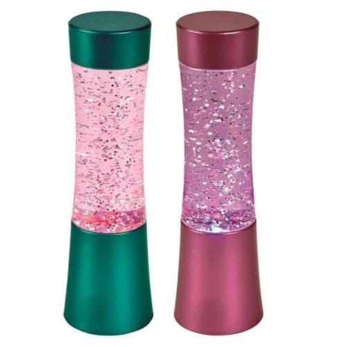 Glitter led lavalamp shake and shine à 15 cm, kleur assorti