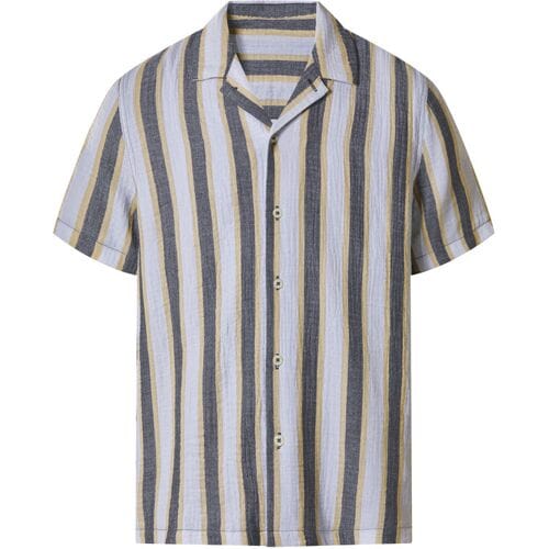 ESMARA MEN Mousseline heren overhemd (Wit/grijs, M)