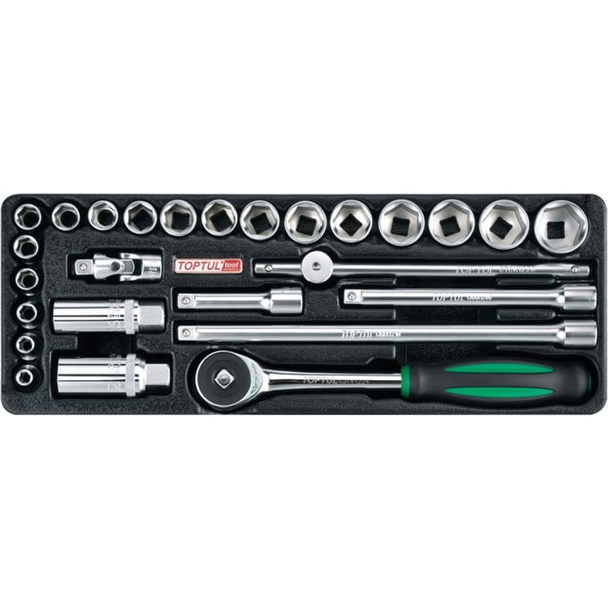Toptul Gereedschap Inlegtray 3/8" Aandrijving - 26 Delig