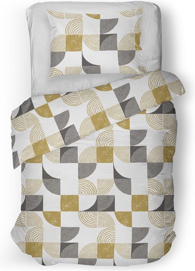 Snoozing Bieke Dekbedovertrek - Eenpersoons - 140x200/220 cm - Grey