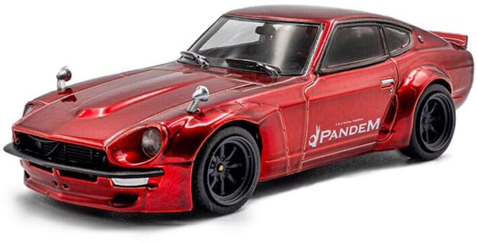 Datsun 240Z Rocket Bunny '73, rood Solido schaal 1:43