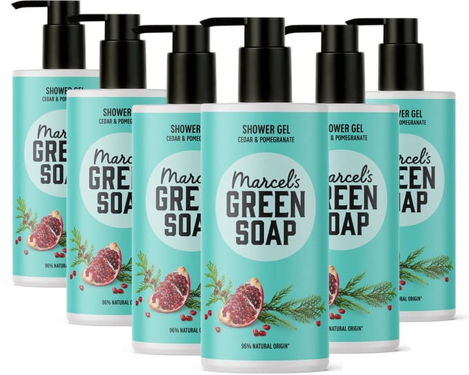 Marcel's Green Soap Douchegel - Ceder & Granaatappel - 6 x 300ml