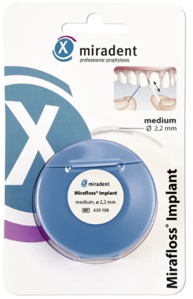Miradent Flosdraad Mirafloss Implant Medium - 2,2 mm