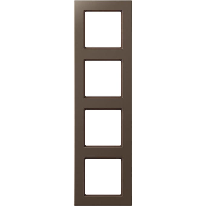 Jung A Creatie 4 Gang Afdekking Frame Mocha - AC584MO