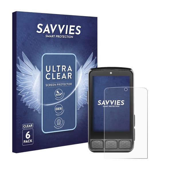Savvies - Screenprotector voor Wahoo Elemnt Roam 3 - Folie Beschermfolie transparant 6 Stuks