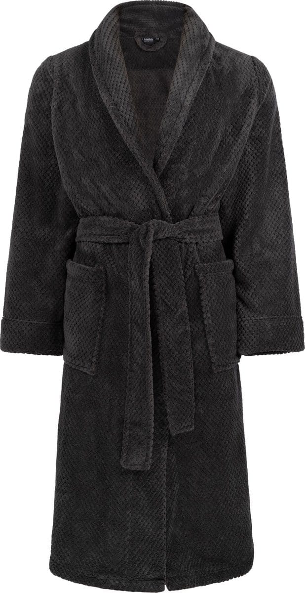 Linolux Fleece Badjas Lio Dark Grey M