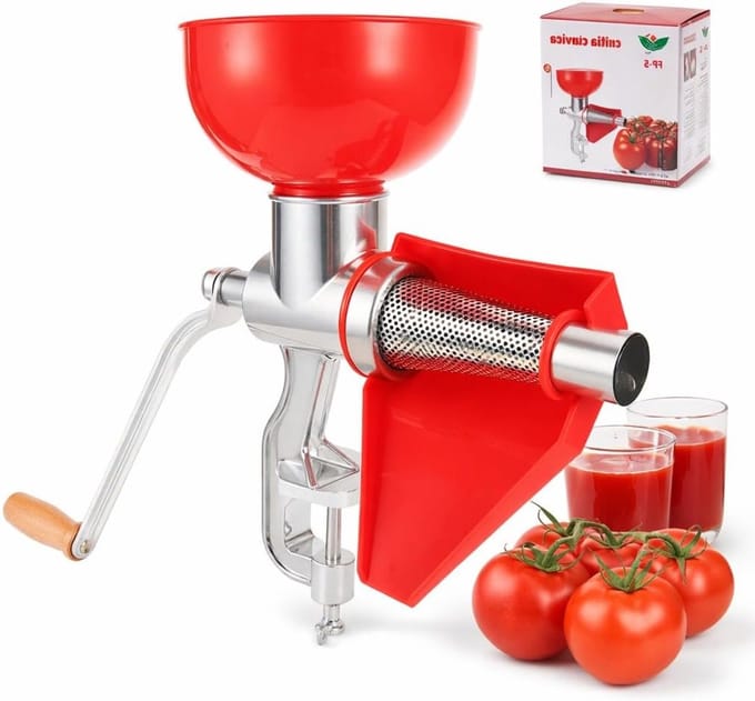 Tomatensapmaker van Aluminium Legering voor Tomatensaus en Sinaasappelsap, Handmatig en Efficiënt Sieve