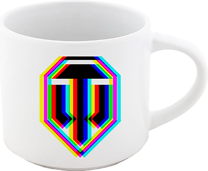 World Of Tanks - Mok - 3D Holographic Logo - Wit